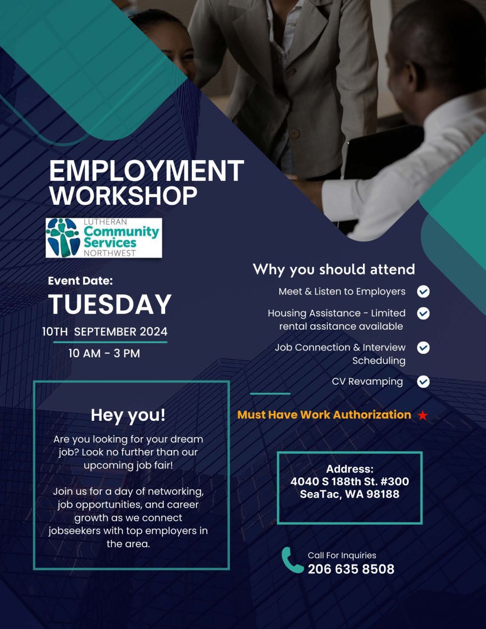 Lcsnw Lutheran Community Services NW Job Fair