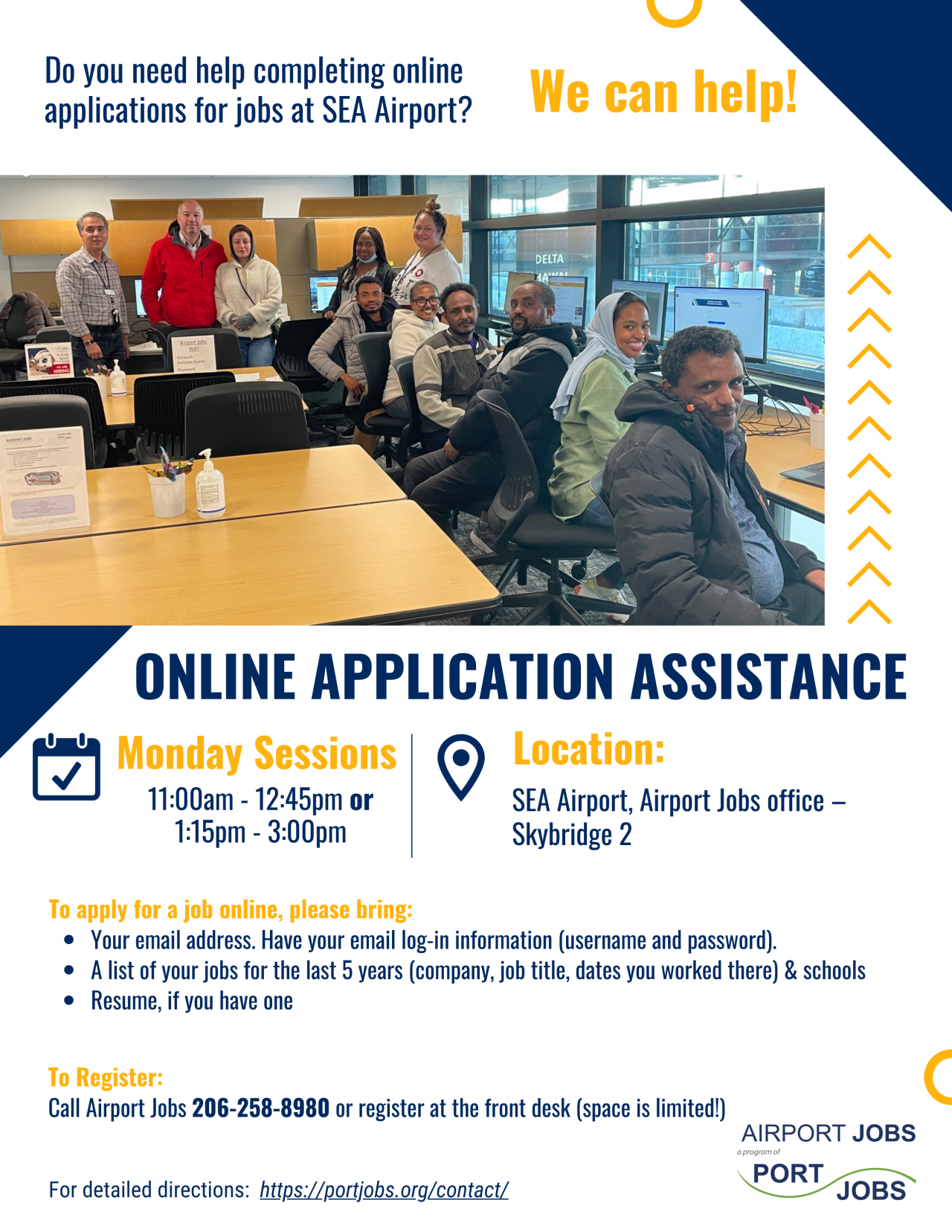 Online Application Assistance - Two Session Options