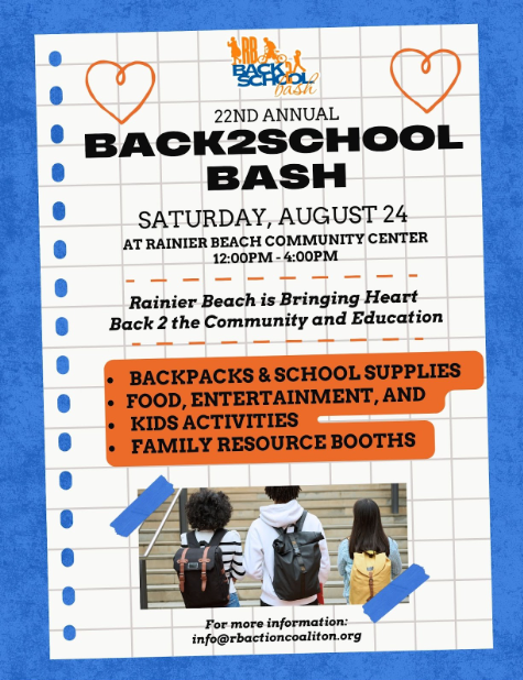 Rainier Beach Back2School Bash 2025 Flyer