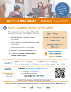 AU Global Excellence flyer SEA Airport