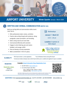 AU Written Verbal Flyer SEA Airport