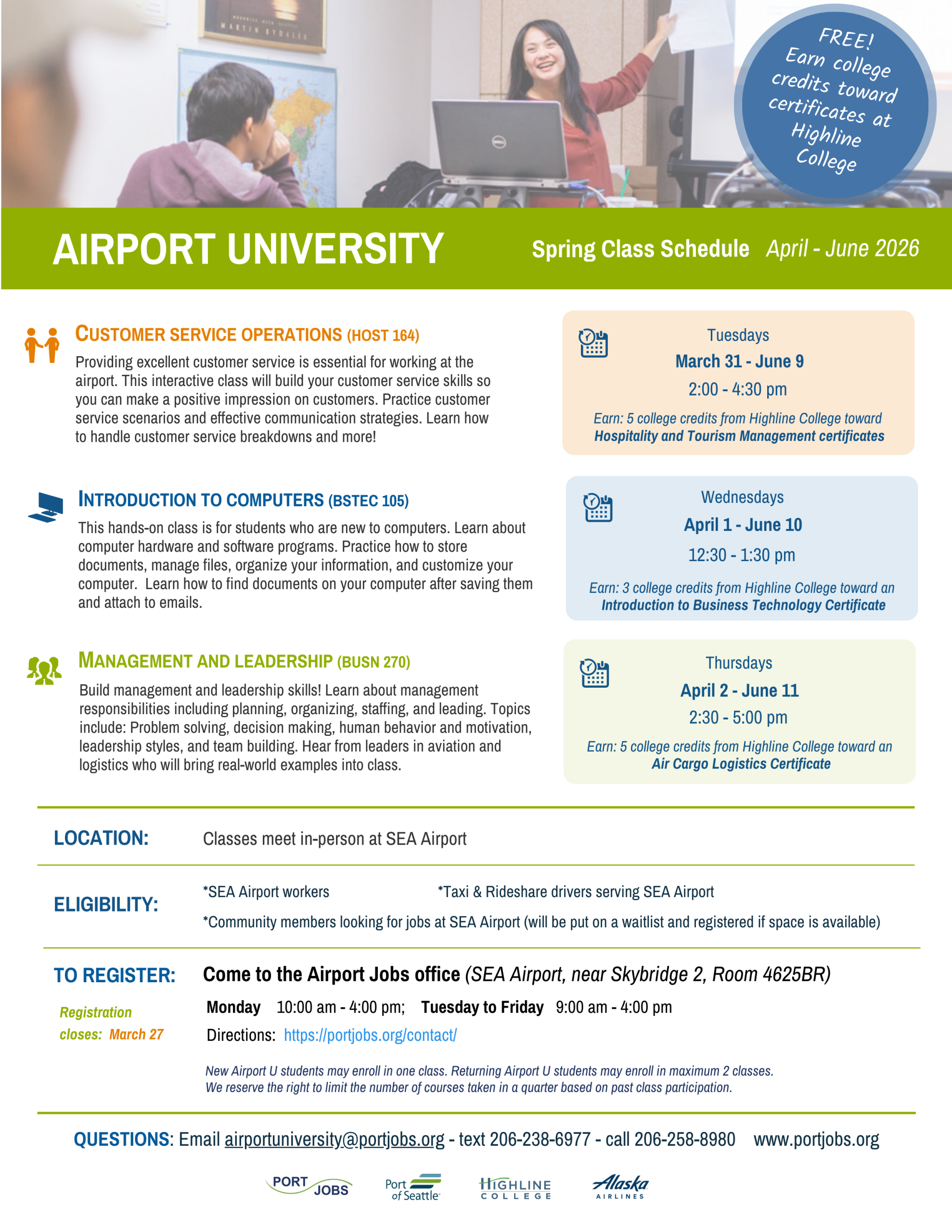 Spring26_HighlineClasses AU Spring 2026 Highline Classes Flyer_All