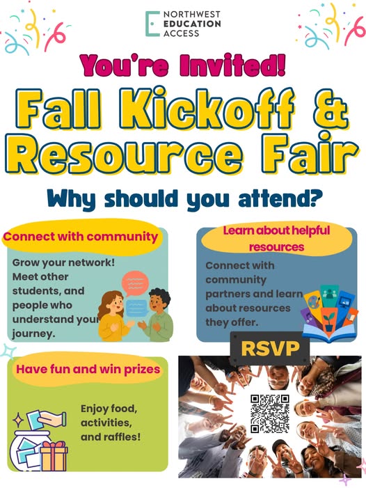 NWEdAccess Fall Kickoff Resource Fair Flyer Oct 2026